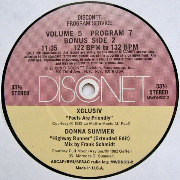 Various : Volume 5 Program 7 (2x12", P/Mixed)