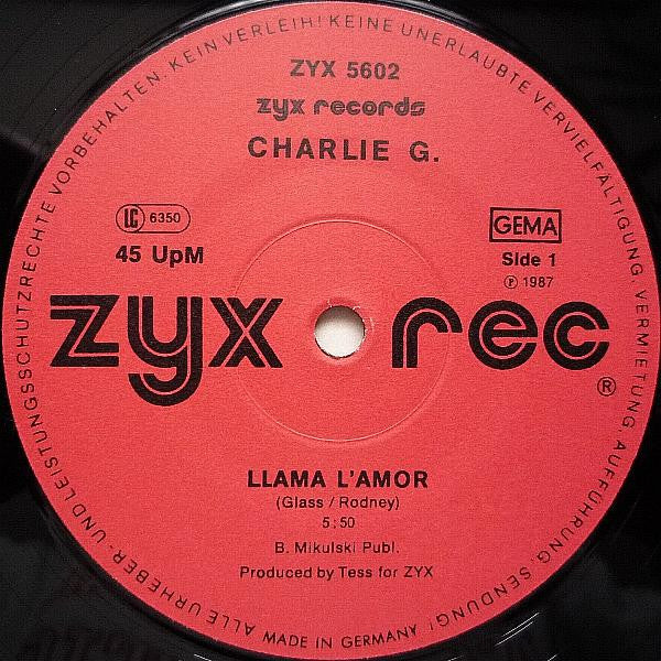 Charlie G.* : Llama L'amor (12")
