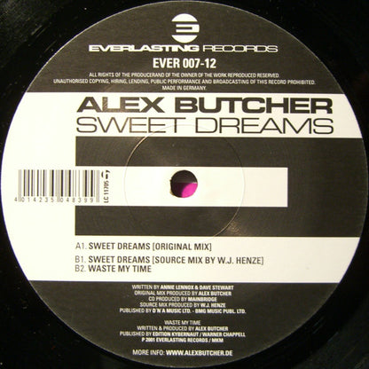 Alex Butcher : Sweet Dreams (12")