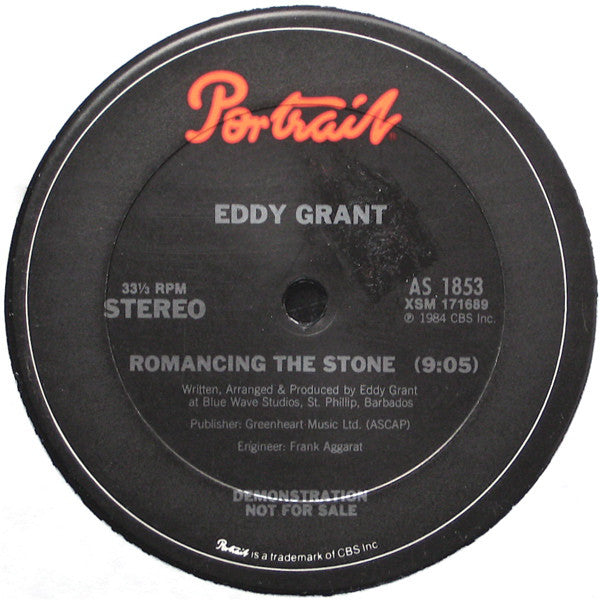 Eddy Grant : Romancing The Stone (12", Single, Promo)