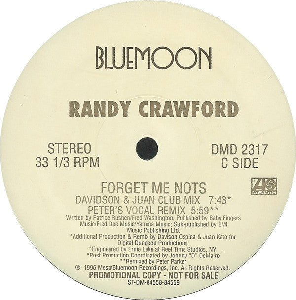 Randy Crawford : Forget Me Nots (2x12", Promo)