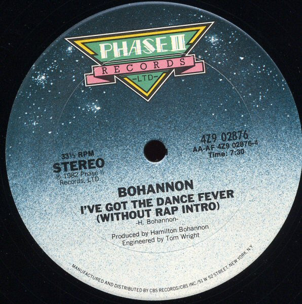 Hamilton Bohannon : I've Got The Dance Fever (12")