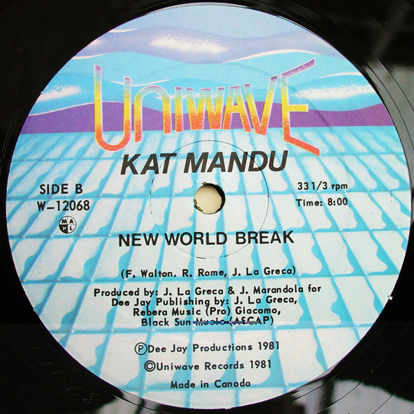 Kat Mandu : New World Break (12")