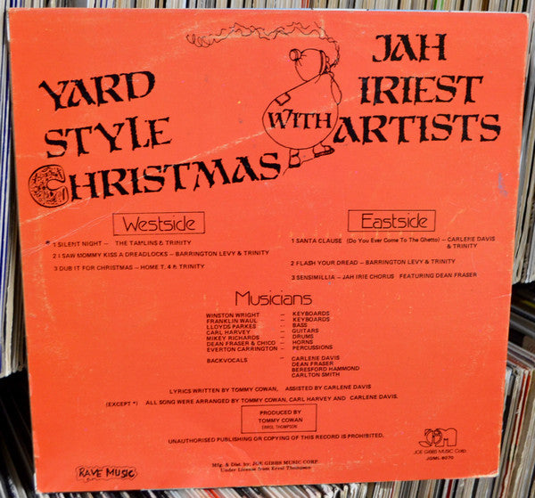 Various : Yard Style Christmas With Jah Iriest Artists (LP, Comp)