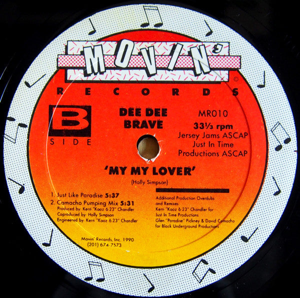Dee Dee Brave : My My Lover (12")