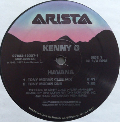 Kenny G (2) : Havana (The Extended Mixes) (12")