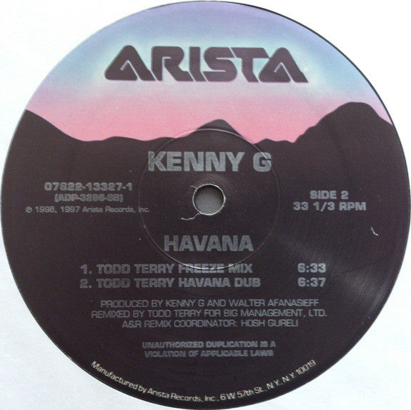 Kenny G (2) : Havana (The Extended Mixes) (12")