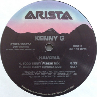 Kenny G (2) : Havana (The Extended Mixes) (12")