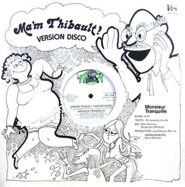 Monsieur Tranquille : Ma'm Thibault! (Version Disco) (12", Single)