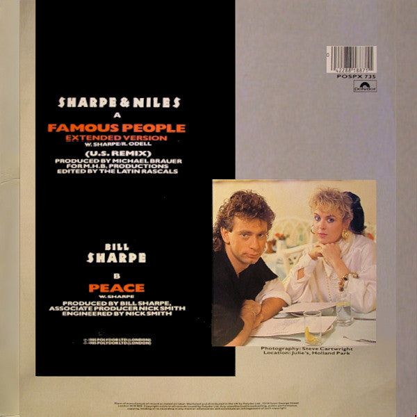Sharpe & Niles : Famous People (12")