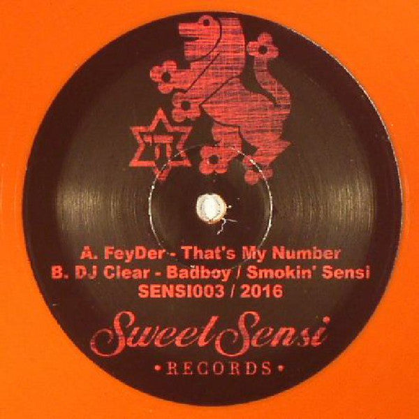 FeyDer / DJ Clear : That's My Number / Badboy / Smokin' Sensi (12", Red)