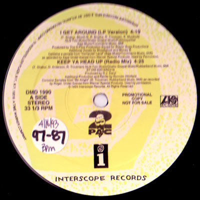 2Pac : I Get Around / Keep Ya Head Up (12", Promo)