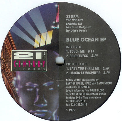 Blue Ocean : Blue Ocean EP (12", EP)