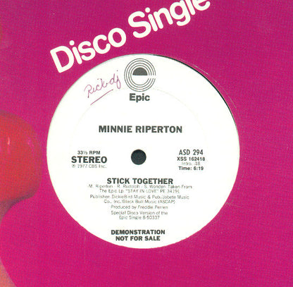 Minnie Riperton : Stick Together (12", Promo)