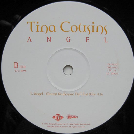 Tina Cousins : Angel (12", Single)