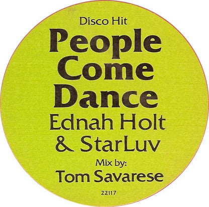 Ednah Holt & Starluv : People Come Dance (12", Promo, RM, RP)