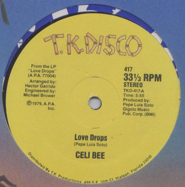 Celi Bee : Love Drops / Can't Let You Go (12")