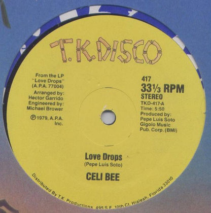 Celi Bee : Love Drops / Can't Let You Go (12")