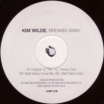 Kim Wilde : Breakin' Away (12")