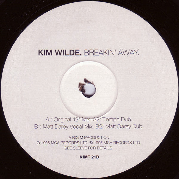 Kim Wilde : Breakin' Away (12")