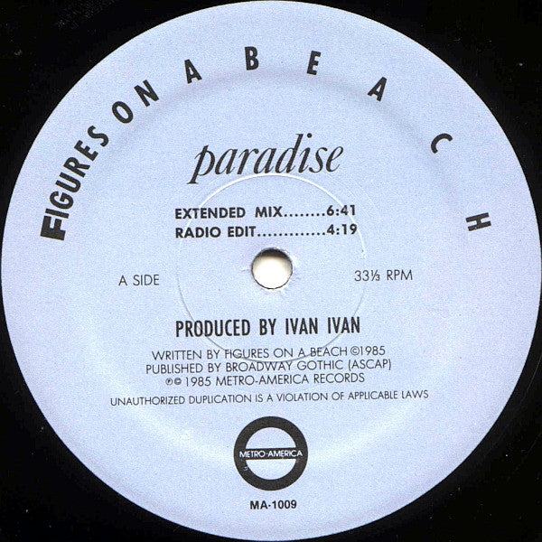 Figures On A Beach : Paradise / In Camera Obscura (12")