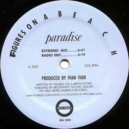 Figures On A Beach : Paradise / In Camera Obscura (12")