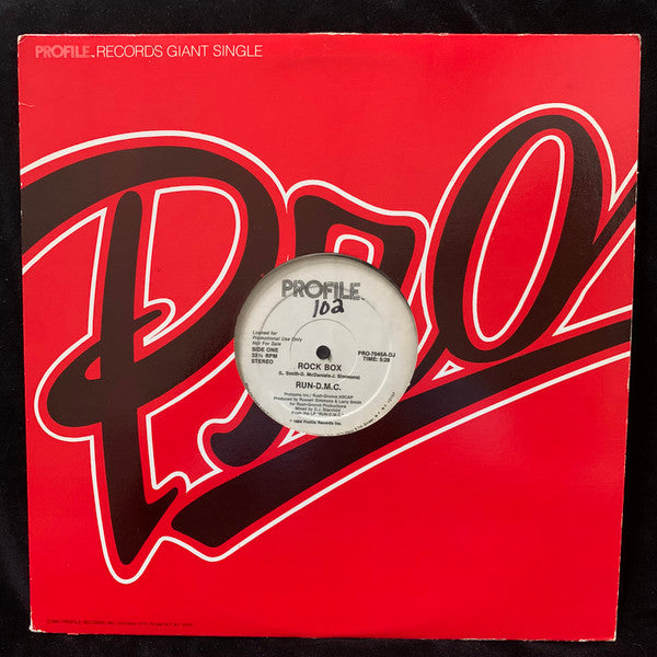 Run-D.M.C.* : Rock Box (12", Promo)