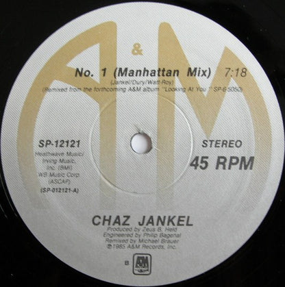 Chaz Jankel* : No. 1 (12", Single)