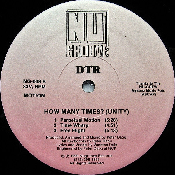 DTR : How Many Times? (Unity) (12")