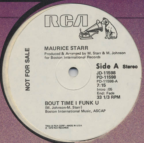 Maurice Starr : Bout Time I Funk U (12", Promo)