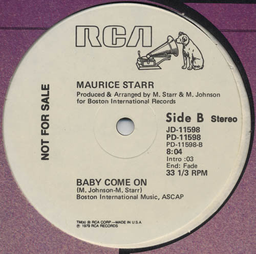 Maurice Starr : Bout Time I Funk U (12", Promo)