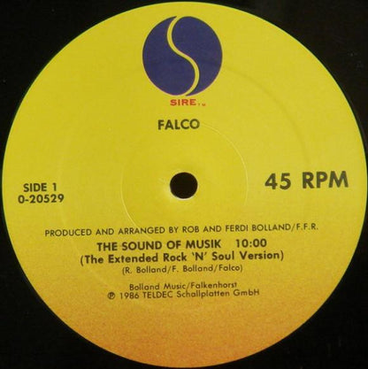 Falco : The Sound Of Musik (12", Maxi)