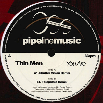 Thin Men : You Are (Limited Edition Remixes) (12")