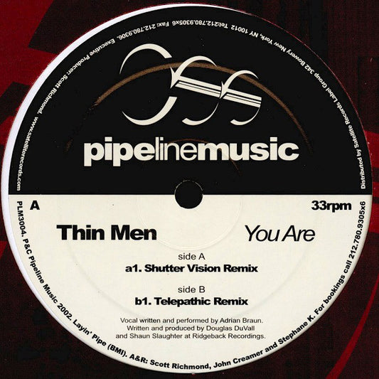 Thin Men : You Are (Limited Edition Remixes) (12")