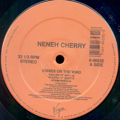 Neneh Cherry : Kisses On The Wind (12", Single)