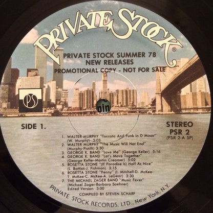 Various : Private Stock Summer 78 New Releases (LP, Comp, Promo)