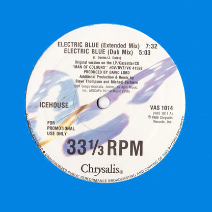 Icehouse : Electric Blue (12", Promo, EMW)