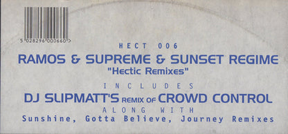 Ramos, Supreme & Sunset Regime With Slipmatt : The Remix EP (12", EP)