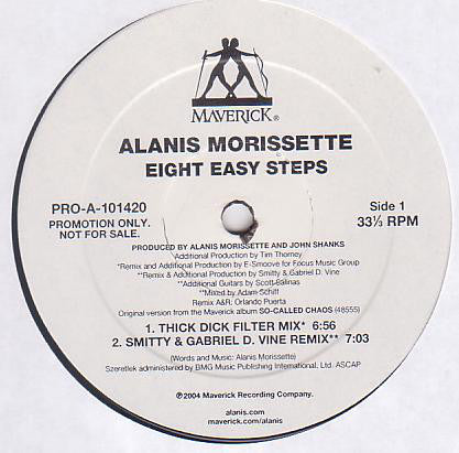 Alanis Morissette : Eight Easy Steps (12", Promo)