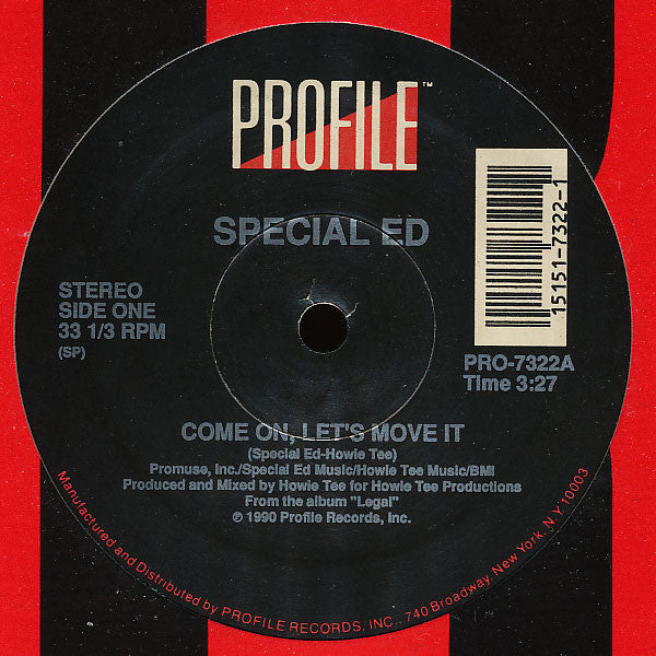Special Ed : Come On, Let's Move It (12")