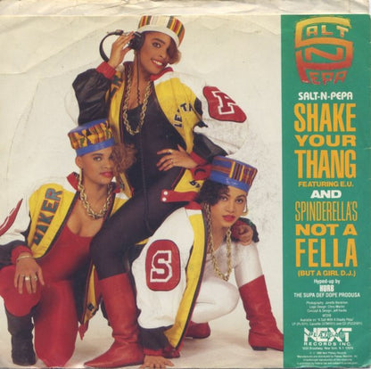 Salt-N-Pepa* : Shake Your Thang And Spinderella's Not A Fella (But A Girl DJ) (7", Single)