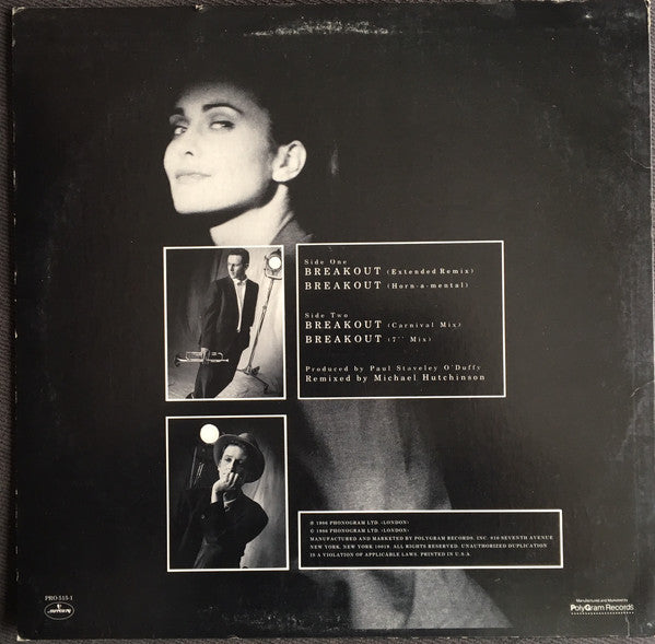 Swing Out Sister : Breakout (12", Promo)