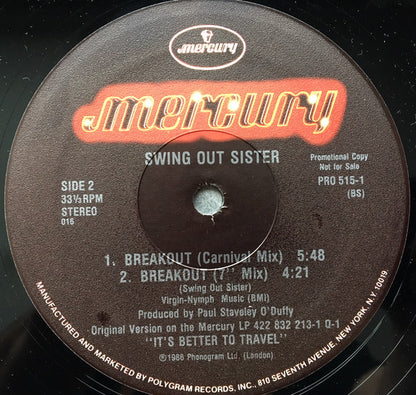 Swing Out Sister : Breakout (12", Promo)