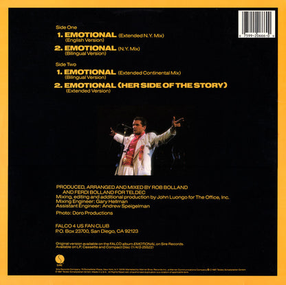 Falco : Emotional (12", Maxi)