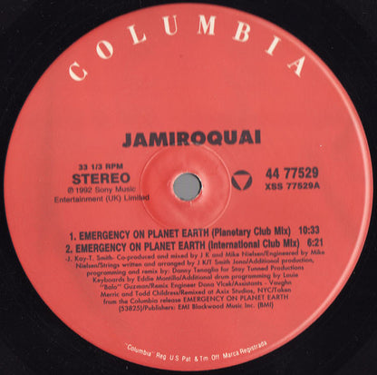 Jamiroquai : Emergency On Planet Earth (Danny Tenaglia Remixes) (12")