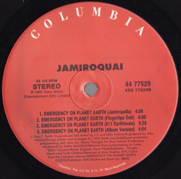 Jamiroquai : Emergency On Planet Earth (Danny Tenaglia Remixes) (12")
