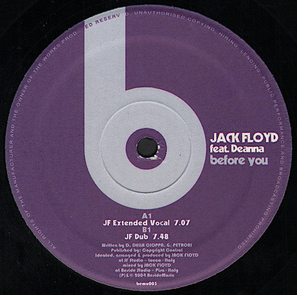 Jack Floyd : Before You (12")