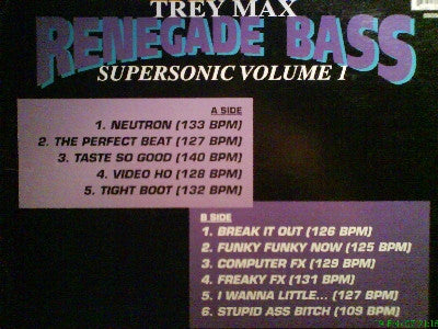Trey Max : Renegade Bass Supersonic Volume 1 (LP, Album)