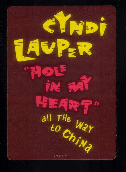 Cyndi Lauper : Hole In My Heart (All The Way To China) (12", Promo)