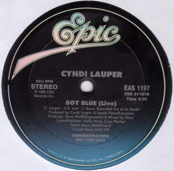 Cyndi Lauper : Hole In My Heart (All The Way To China) (12", Promo)